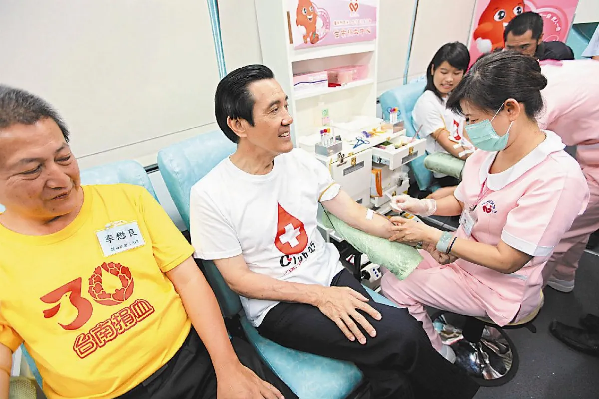 馬總統：捐血感覺真好