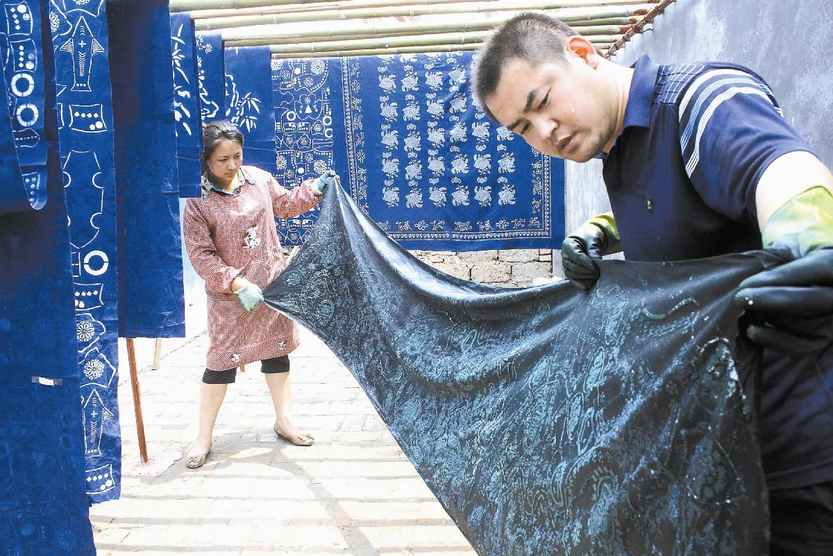 藍印花布工藝  即將失傳？