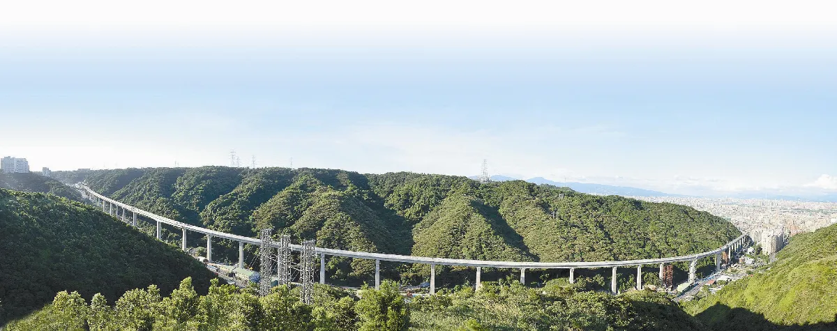 機場捷運高架段 合龍接通