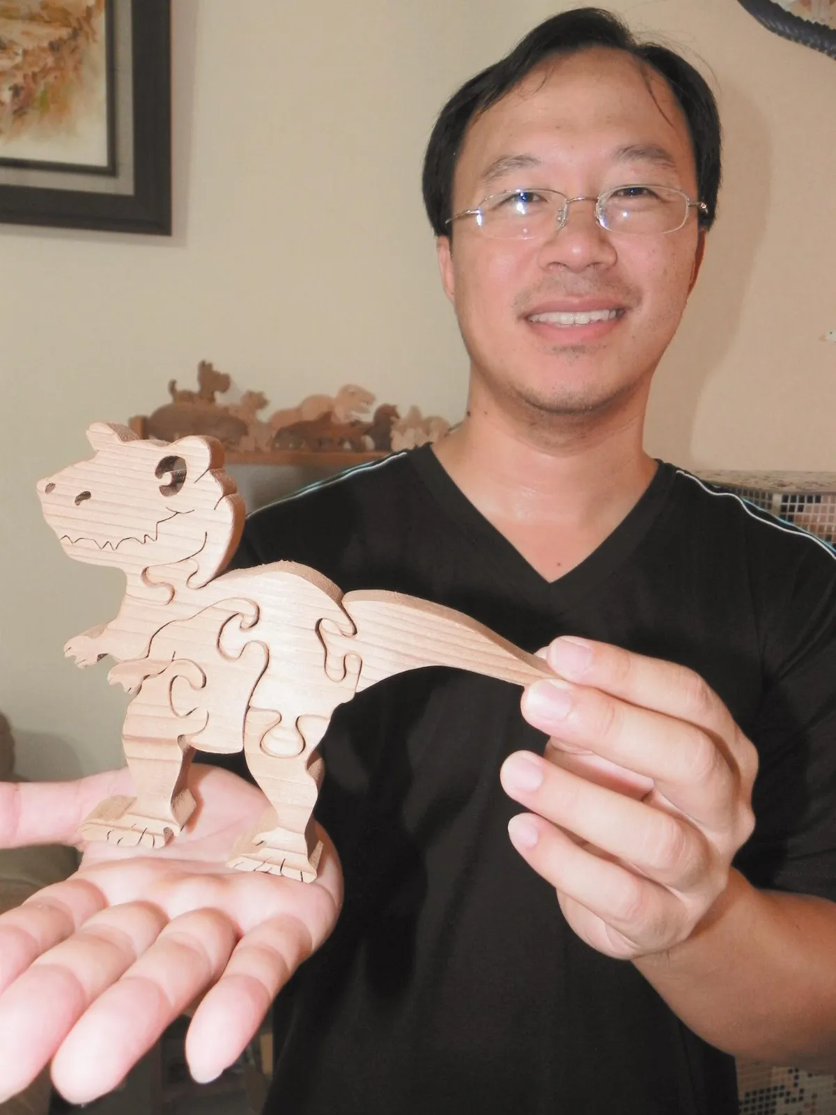 為愛子 發明木拼圖