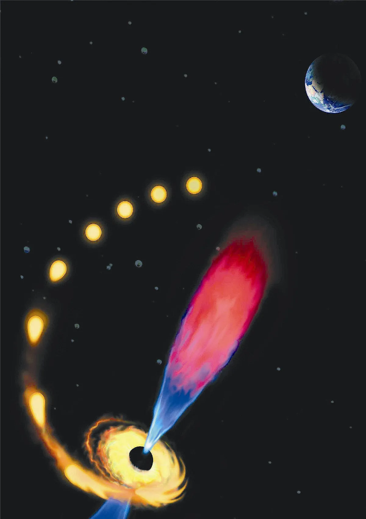 黑洞吞恆星 瞬間撕碎