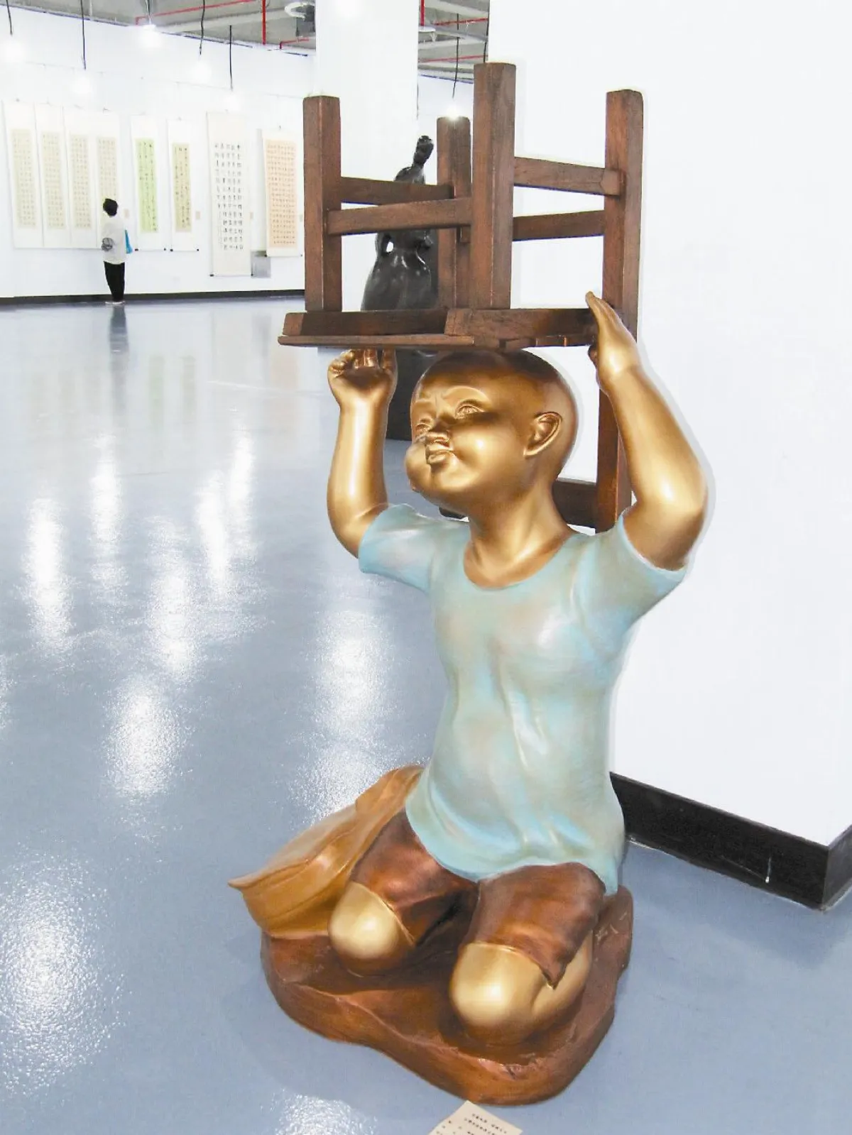 桃縣百藝風華美展廖述乾雕塑青春記憶