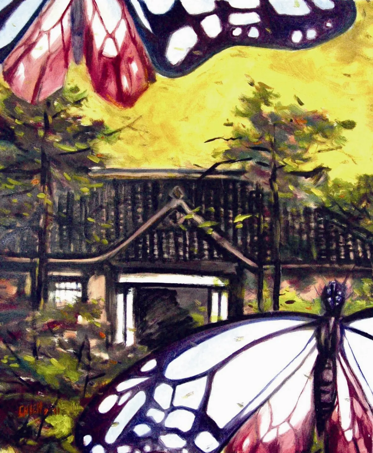 【百年一裸‧邱傑油畫創作個展】    化為蝴蝶的武德殿