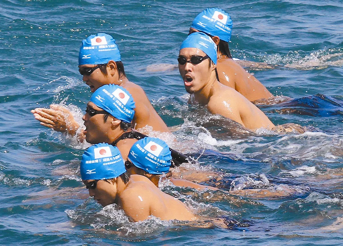 謝謝台灣！日6泳士 渡黑潮抵台