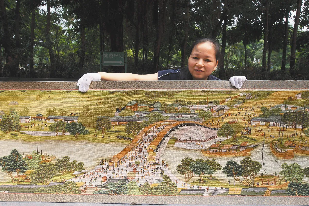 3年巧繡22公尺清明上河圖