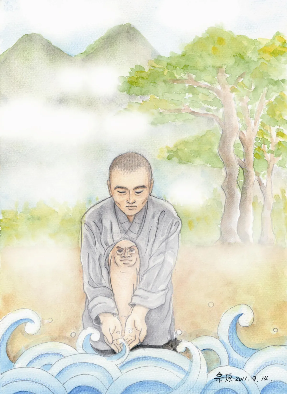 【高僧軼聞】悟達國師 三昧水洗人面瘡