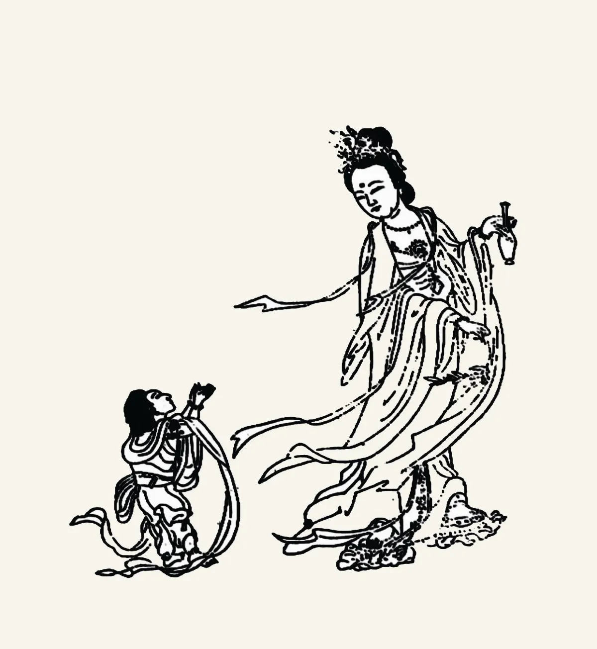 【慈容三十四現】 喜目觀察眾生夜神