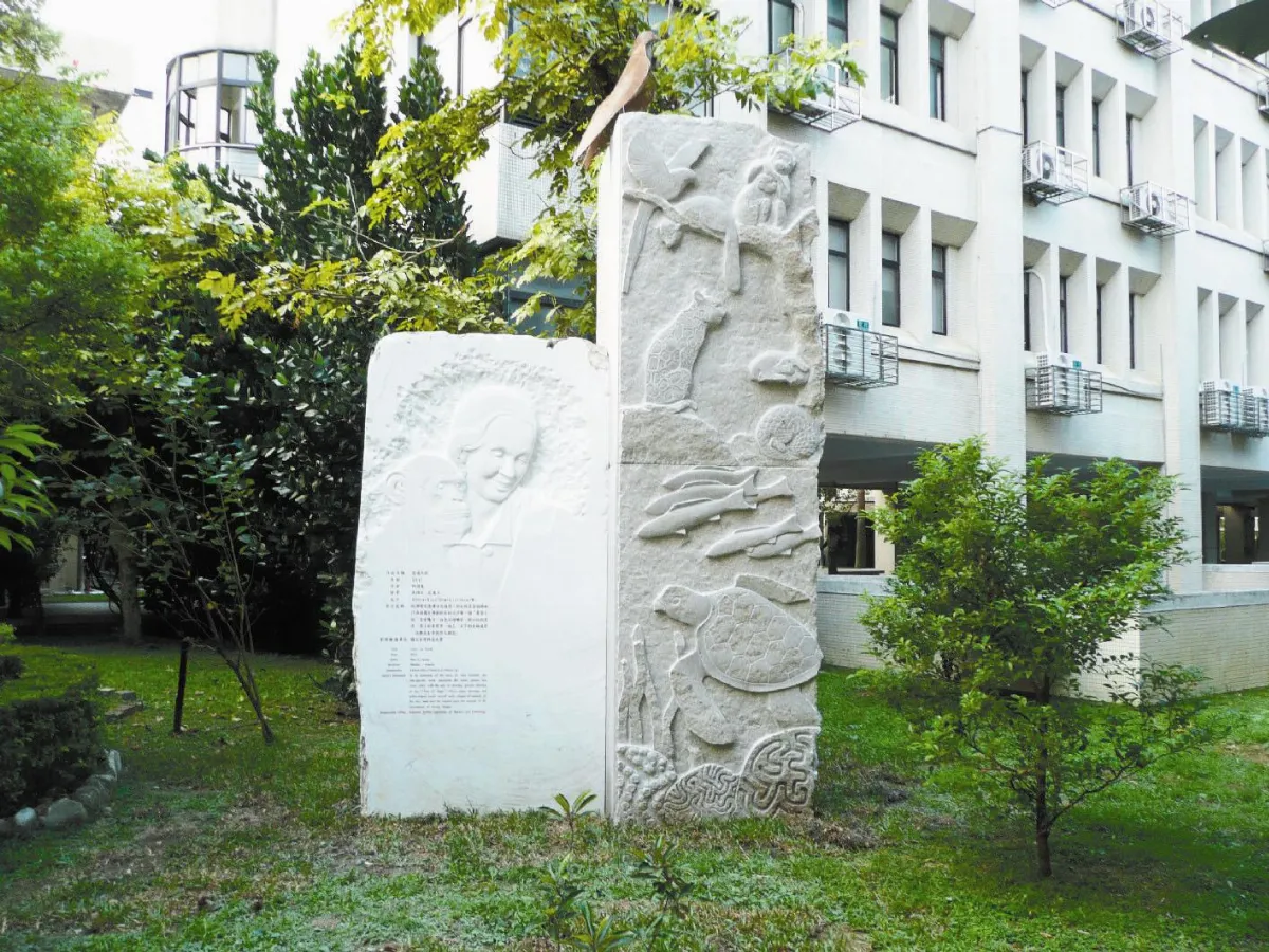 珍古德雕塑 台科大傳達愛