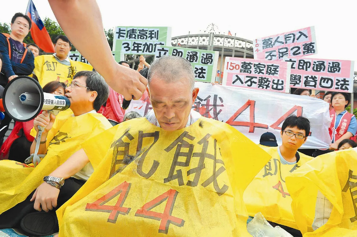 抗議貧富差距 飢餓44促修法