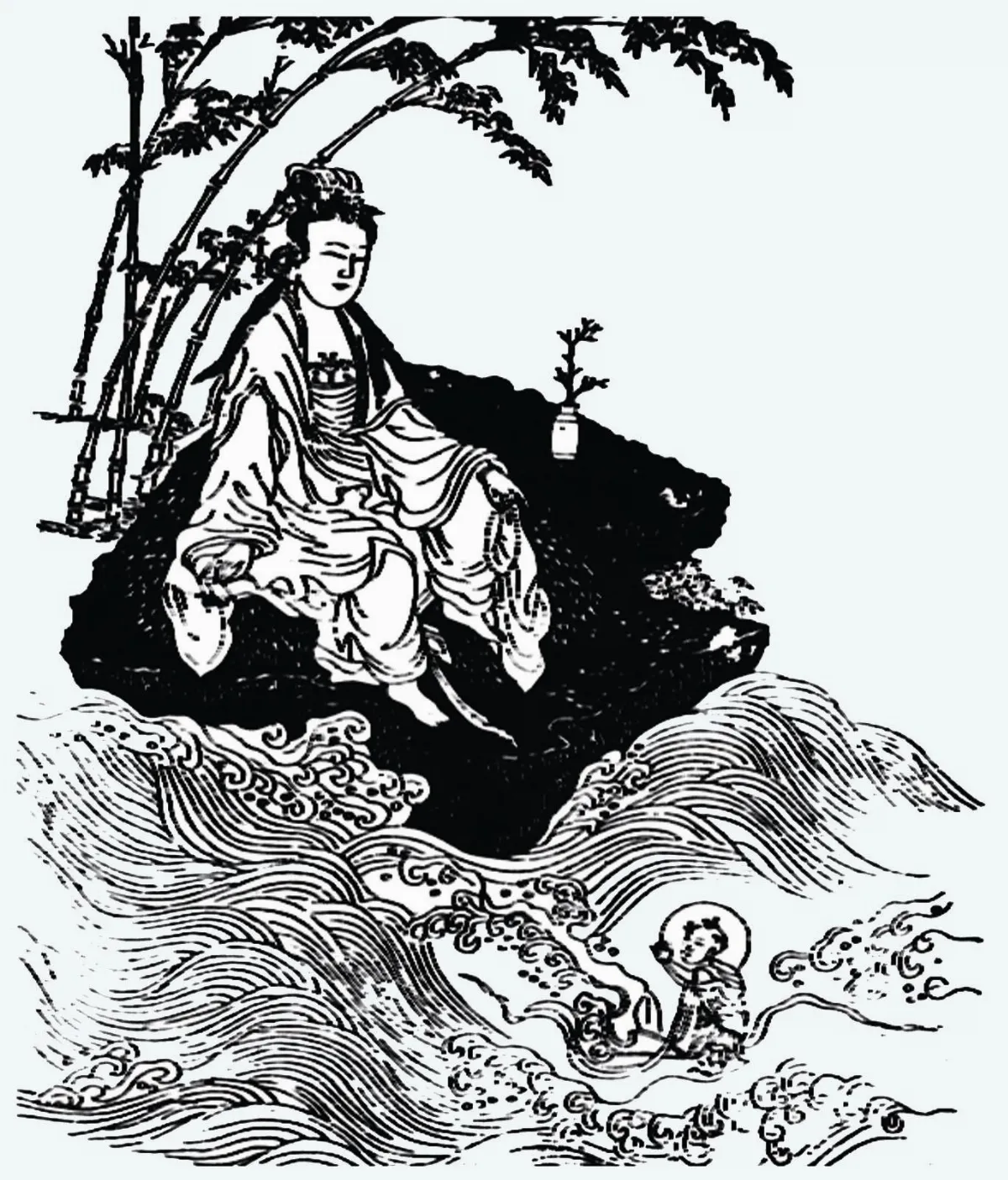 【慈容三十六現】 寂靜音海夜神