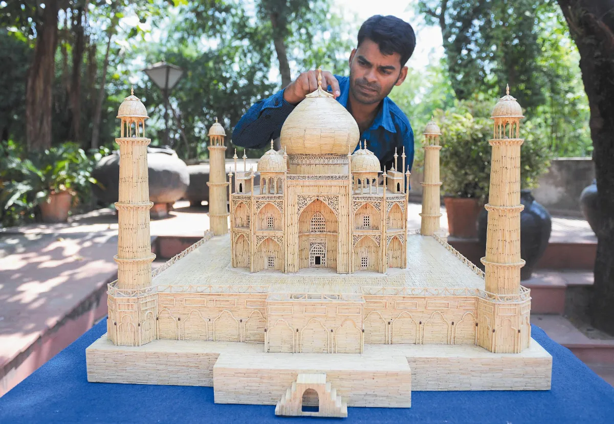 75000根火柴 打造泰姬陵