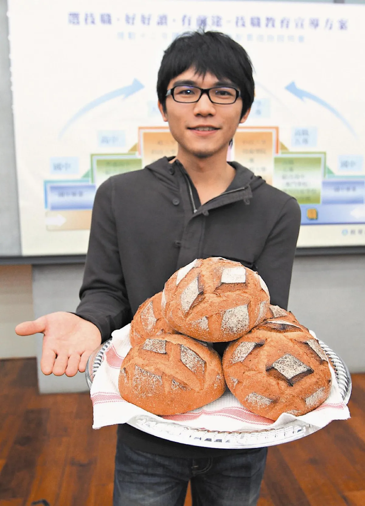 踏入技職 圓了美夢高餐旅武子靖 掌3間麵包店