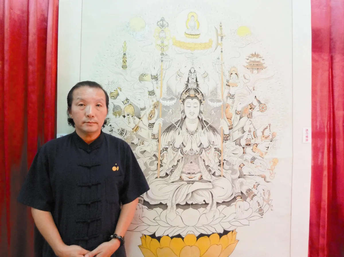 轉念看世間  廖湘靈創速成法 領眾愛上畫佛
