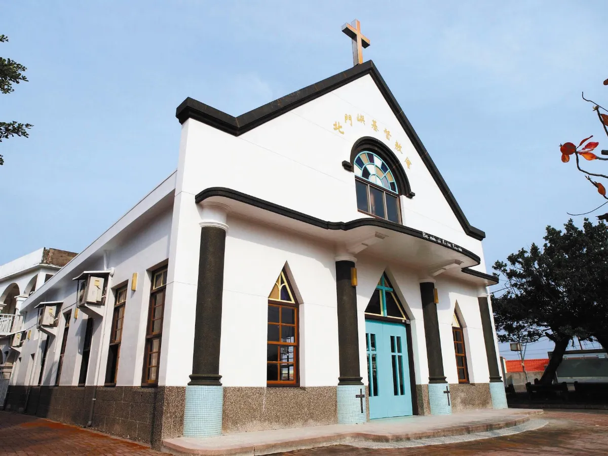 北門嶼白色教堂 新裝迎耶誕