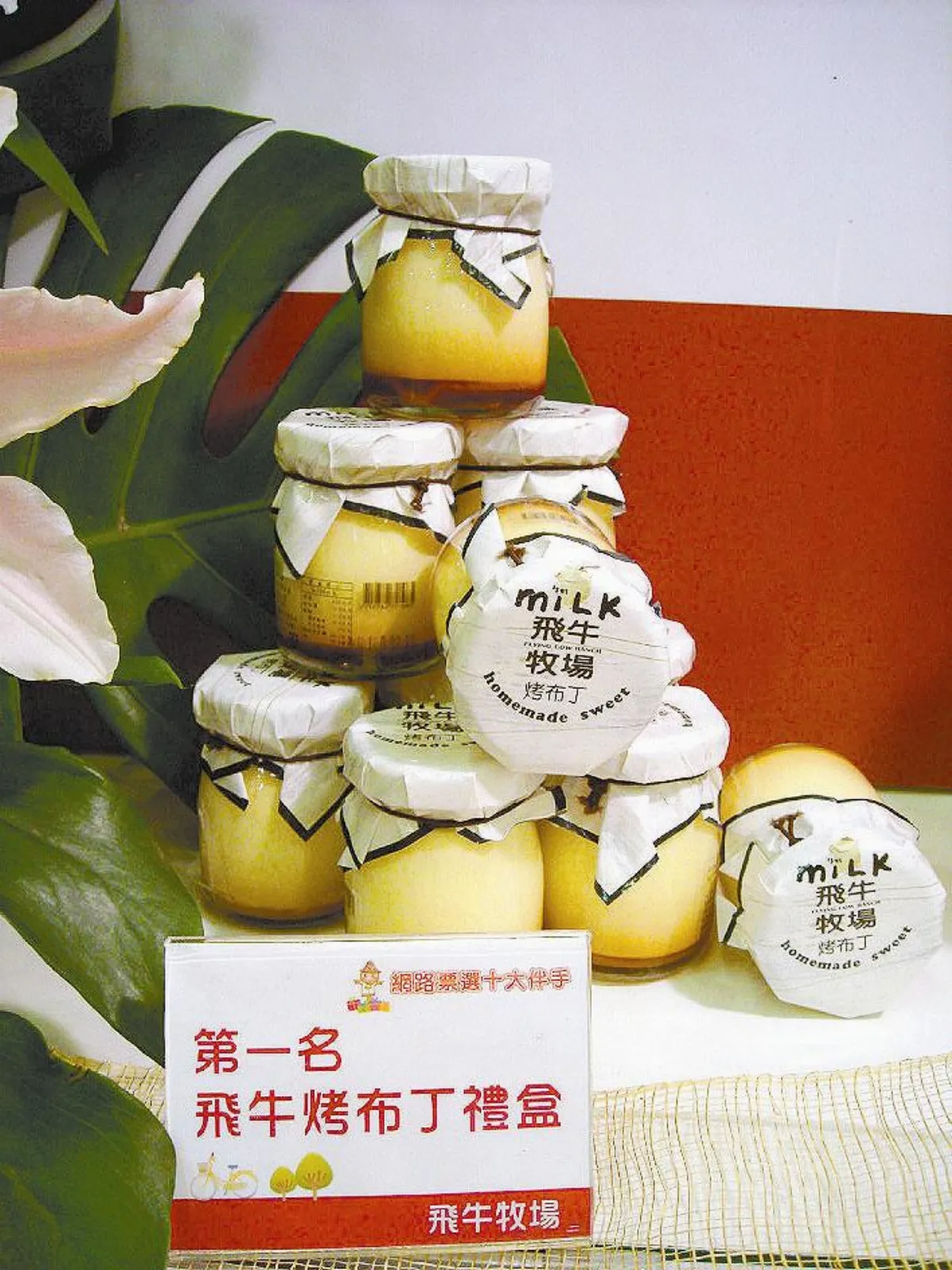 十大伴手禮 飛牛烤布丁 濃郁可愛受青睞