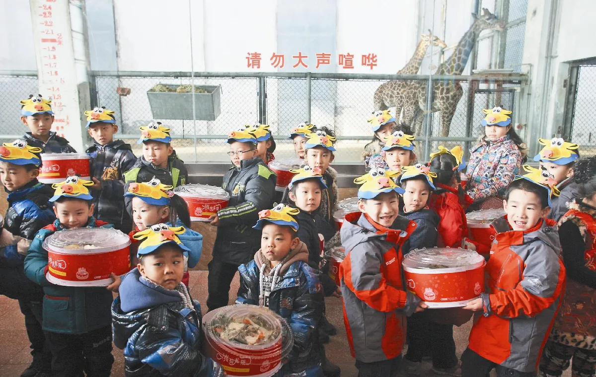 雙胞胎長頸鹿   周歲生日快樂