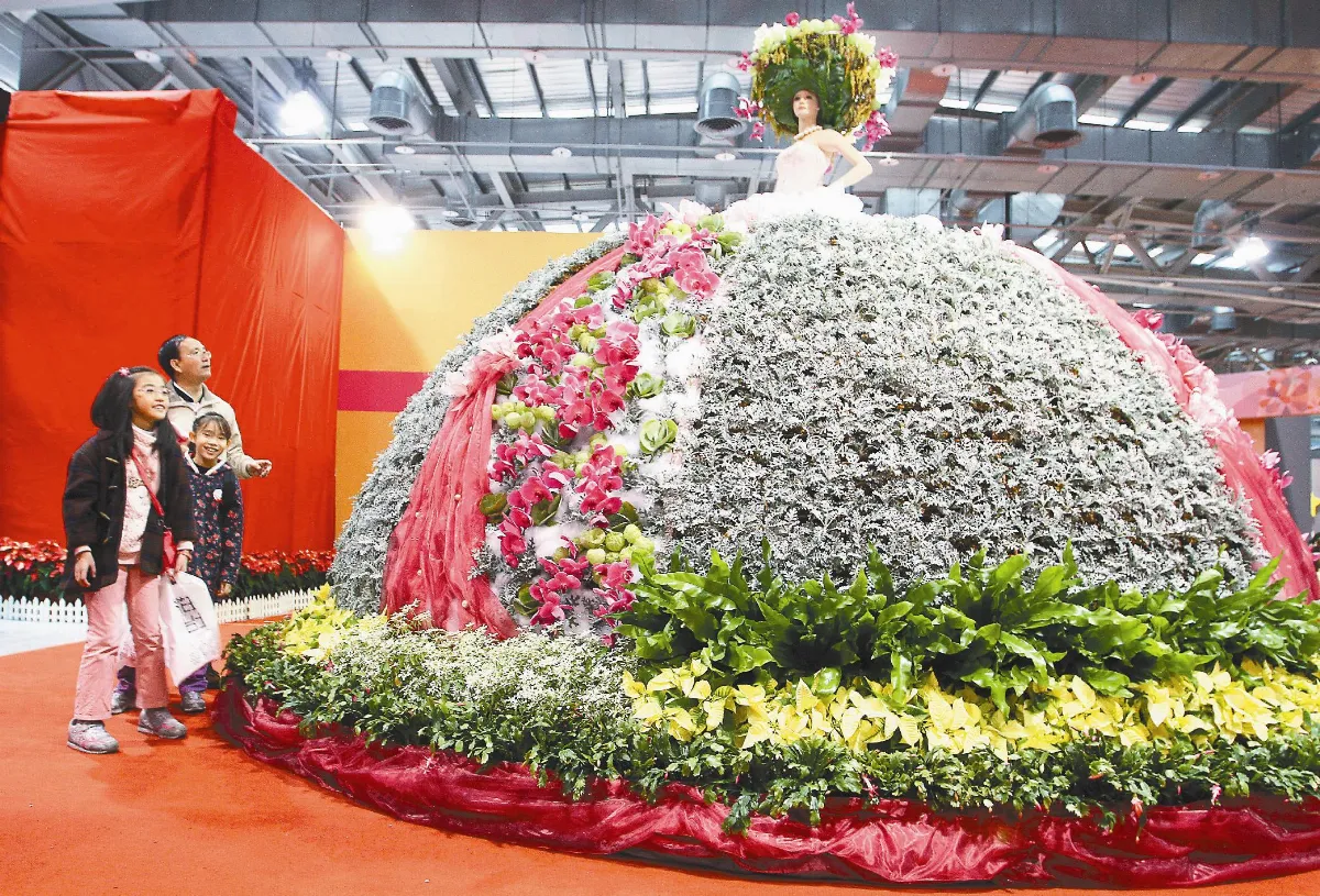 上萬花朵 打造美人