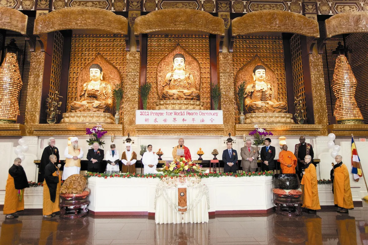 西來寺祈世界和平 各大宗教齊祝禱