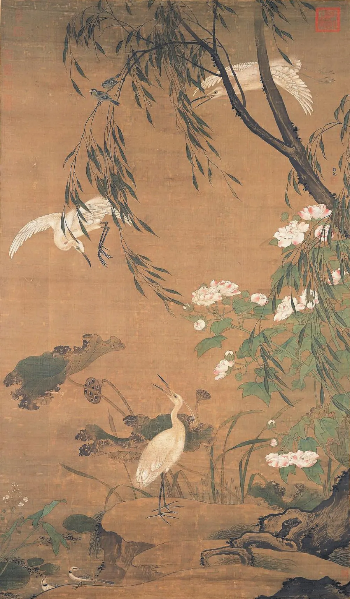 認識明清畫家 故宮展呂紀、丁觀鵬畫作