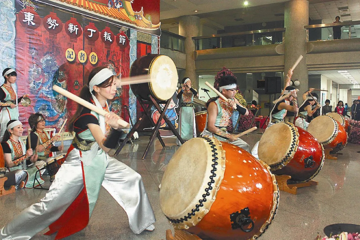 台中新丁粄節 太鼓暖場