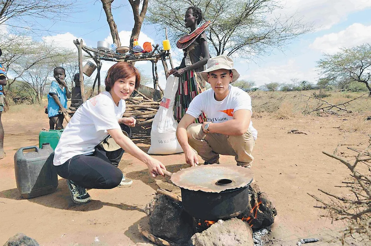 省一點 捐物資 肯亞兒吃台灣米  藝人感觸深