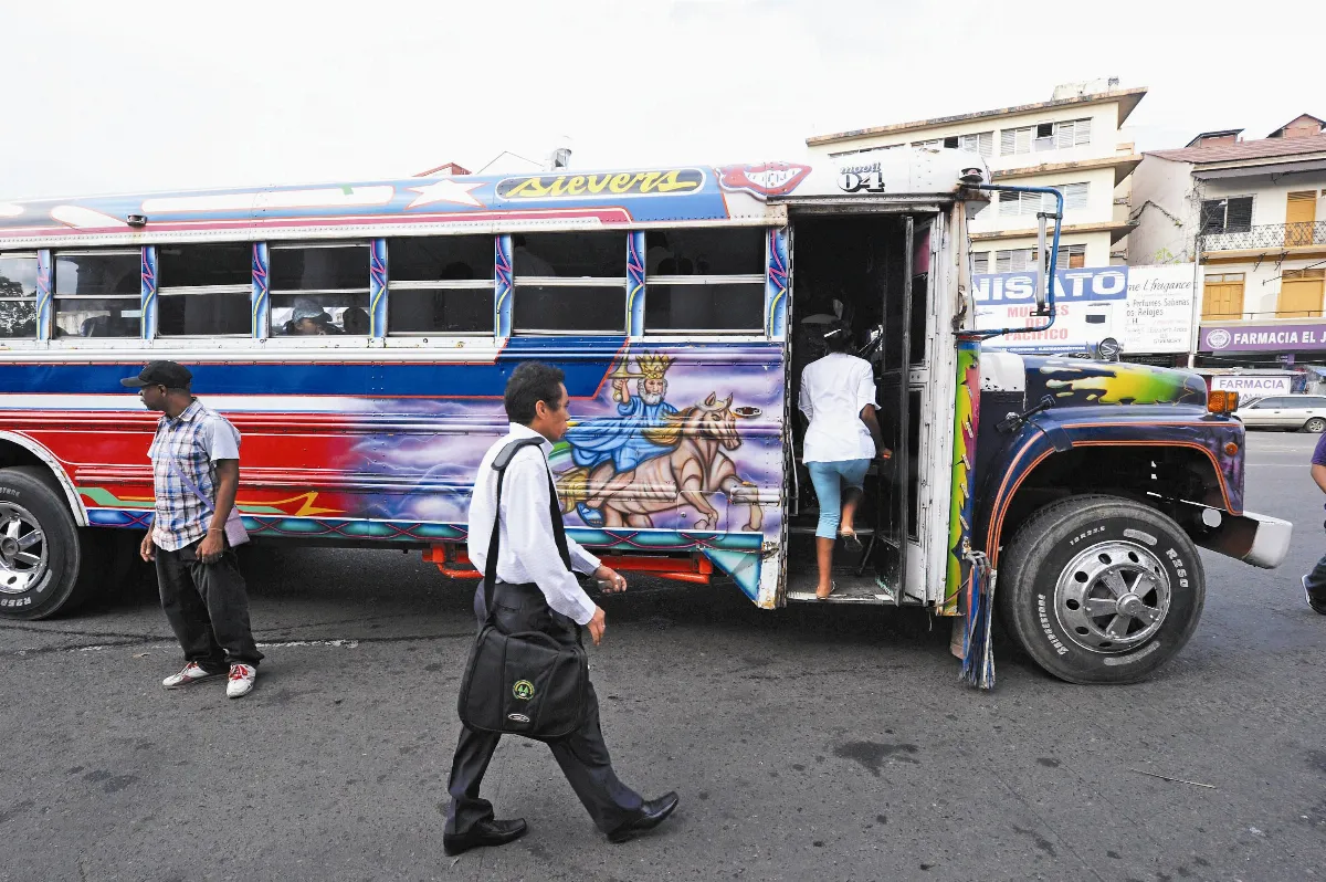 In Panama City, Red Devil Buses Yielding to Paler, Safer Kind
