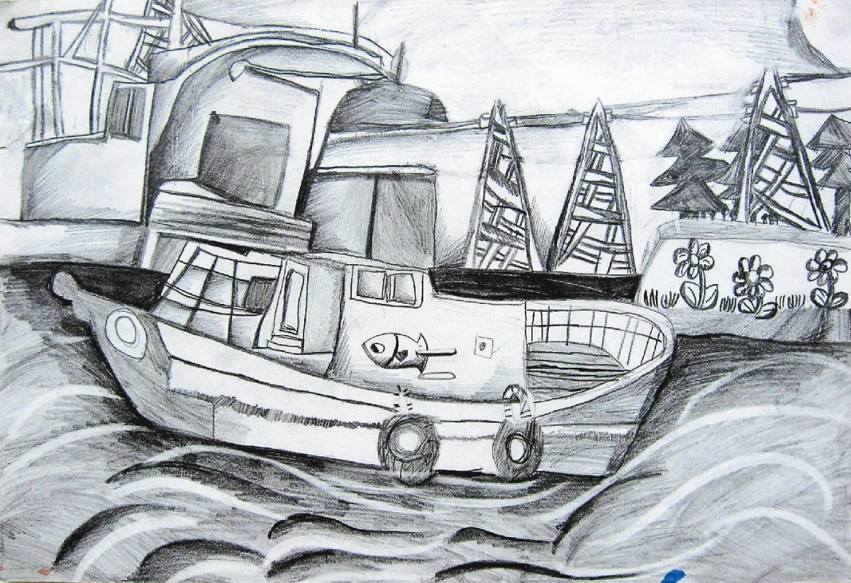 快樂塗鴉簿   港邊