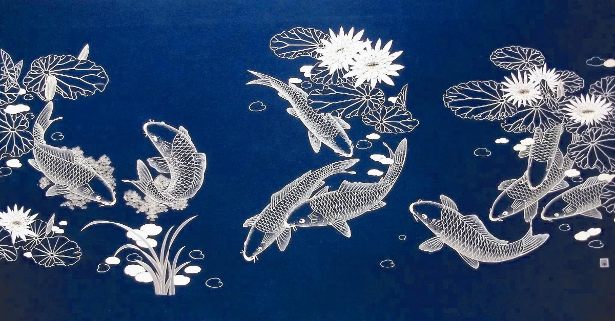 【金光絢麗‧史仁杰麥秸藝術展】    魚樂荷塘