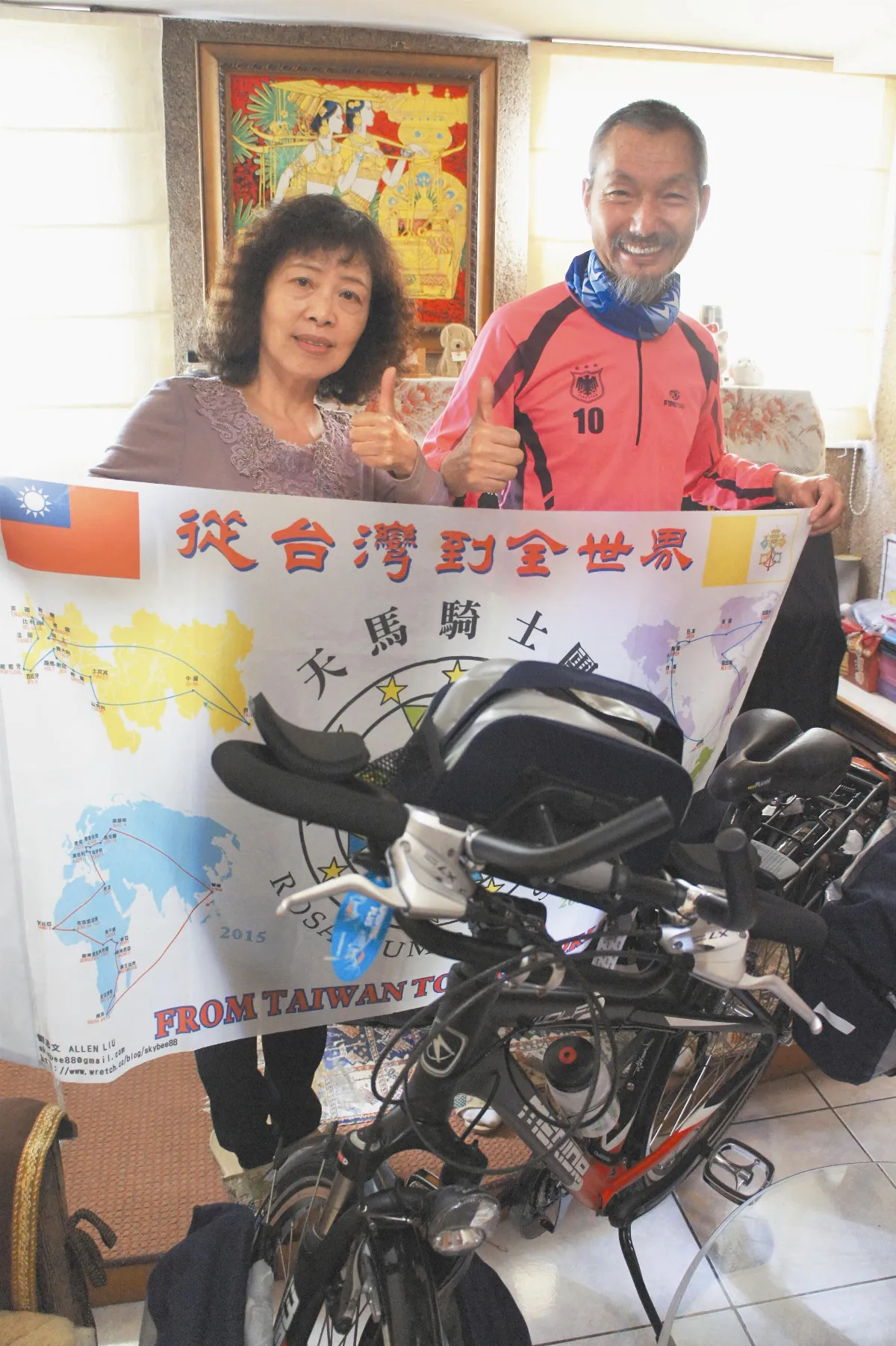 陳敏先騎單車 記錄400多座教堂