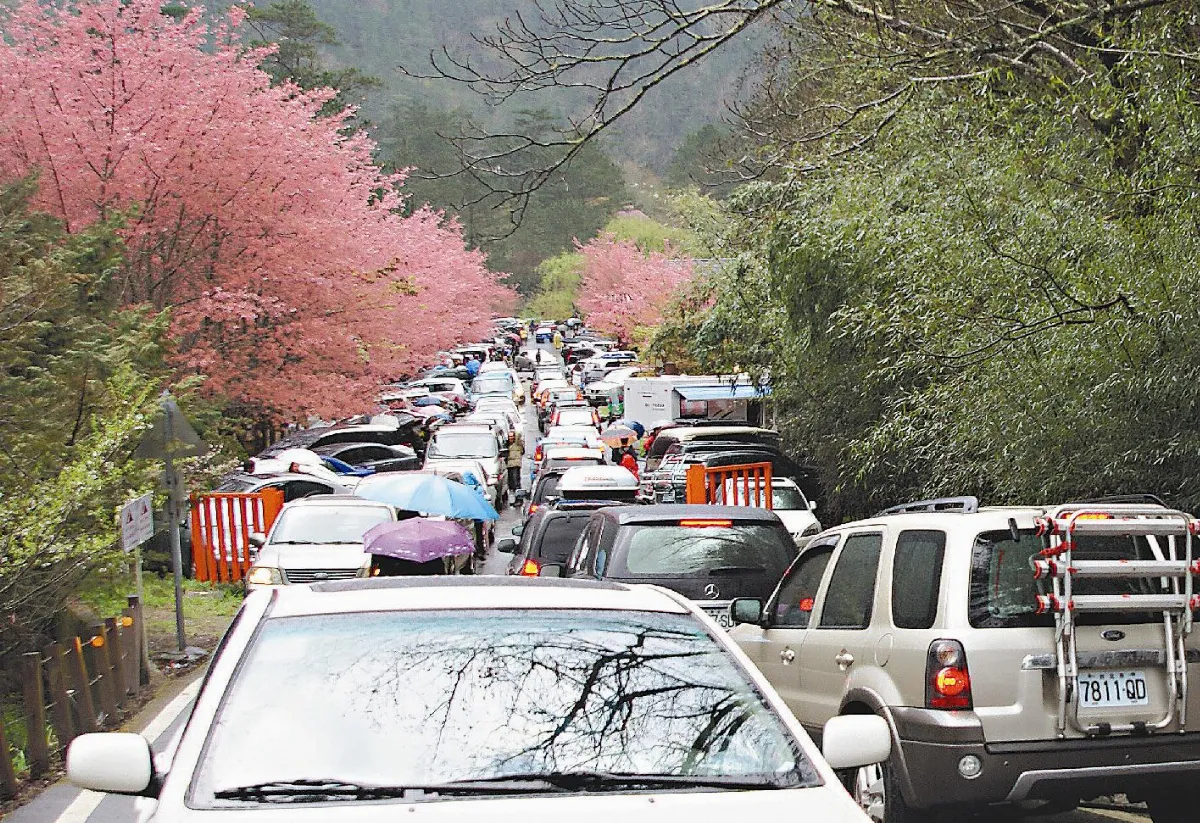 連假好出遊 景點塞車嚴重