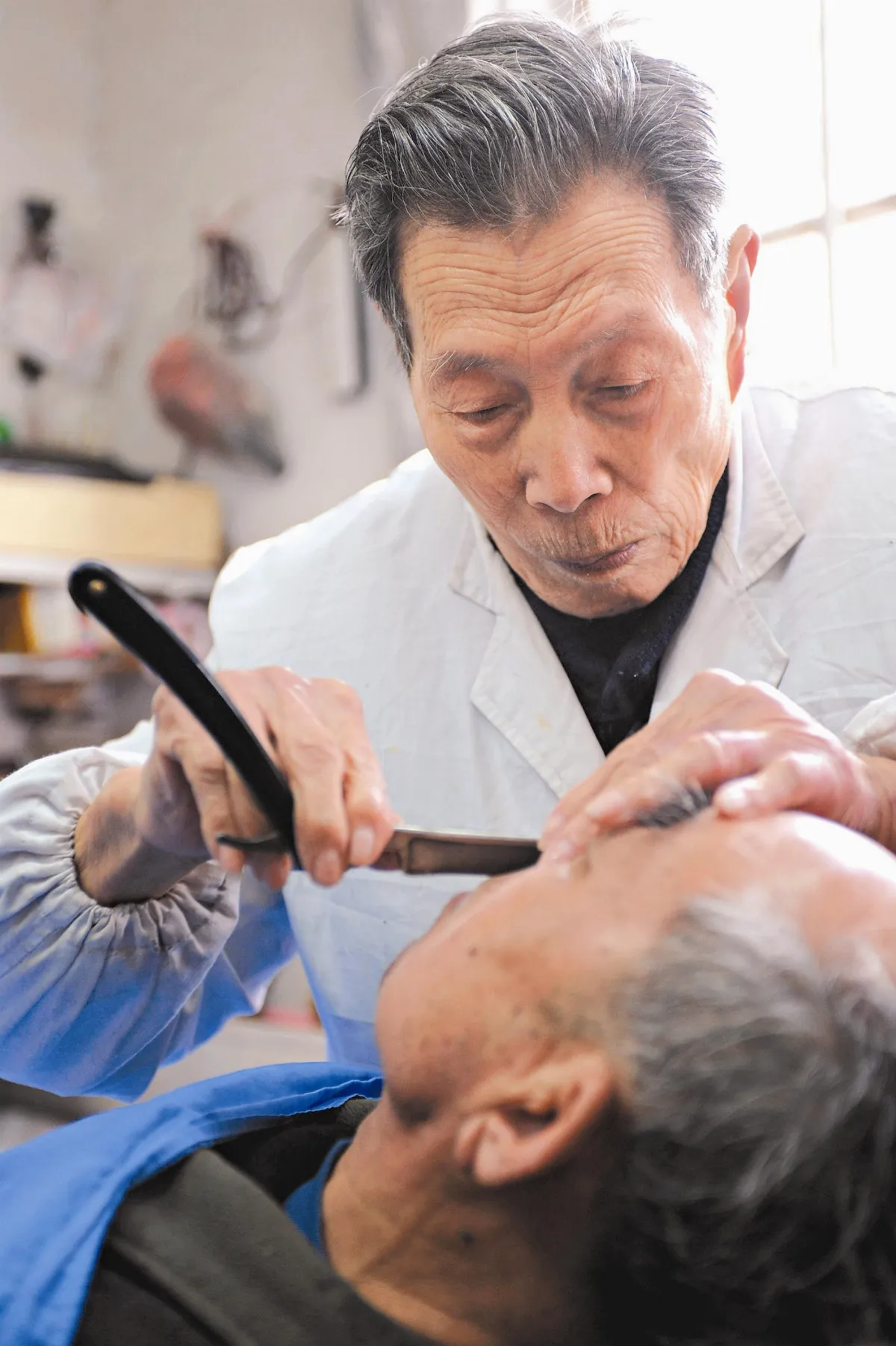 91歲理髮師  手藝好人品更優