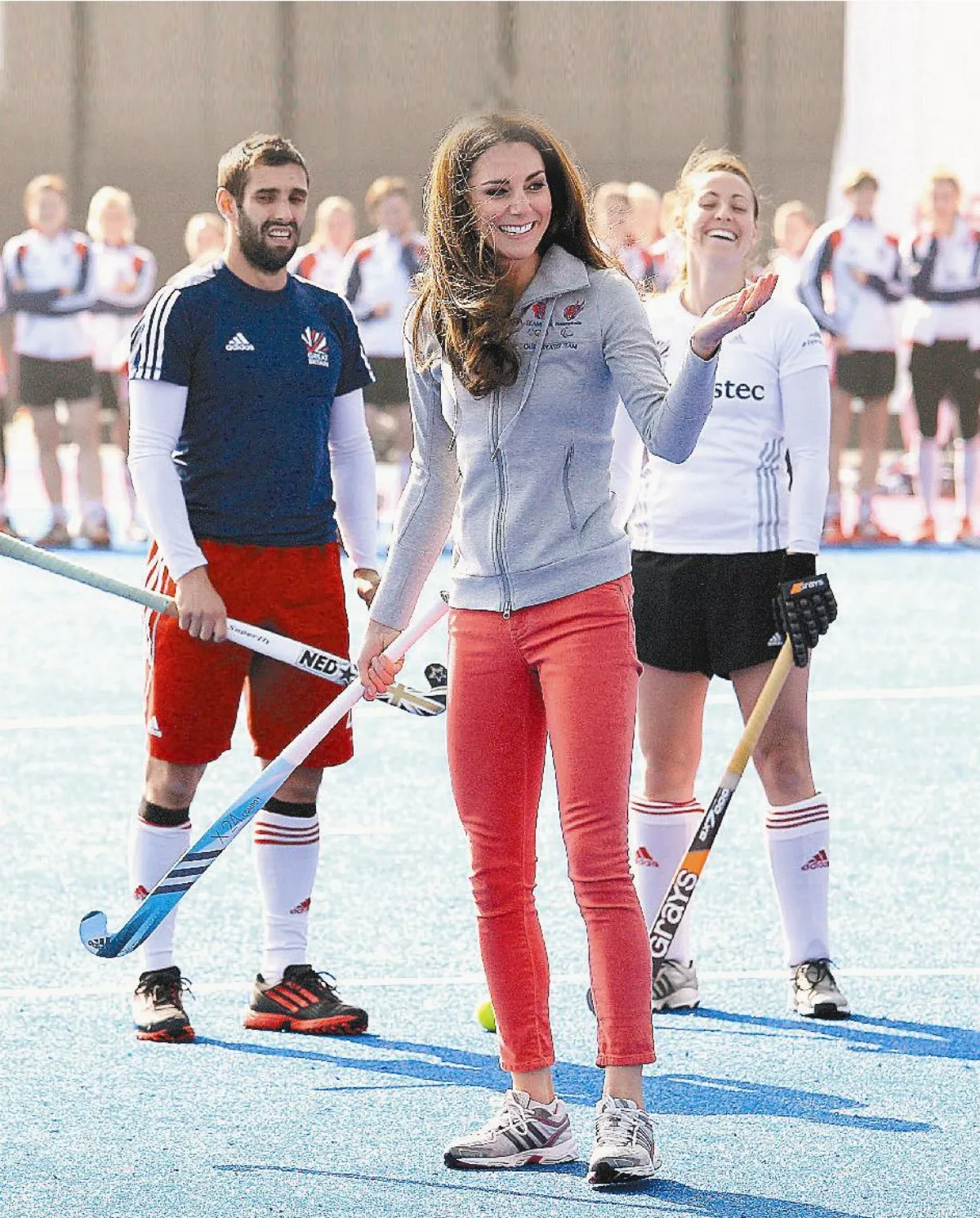 王妃探班秀球藝