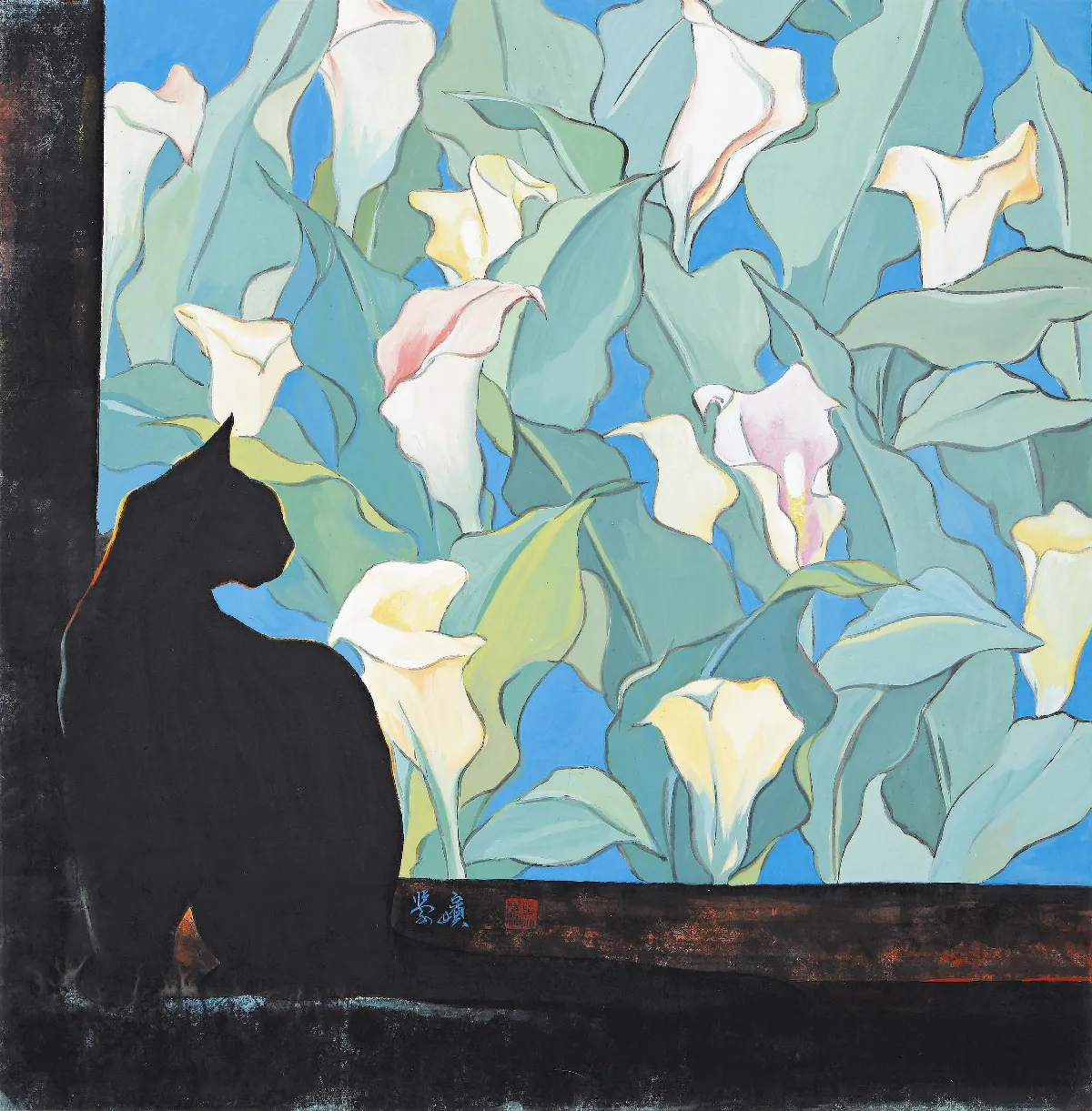 【心靈花園‧陳學嬪彩墨創作展】窗