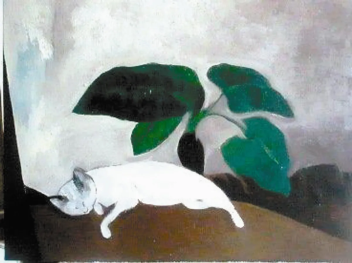 【貓花朵朵開‧王怡芳個展】高枕無憂