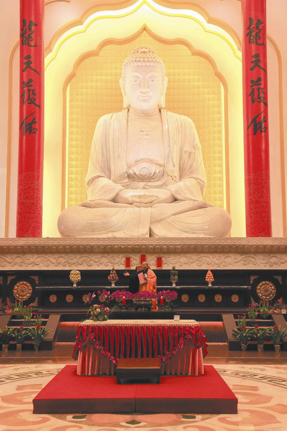 大覺寺內 僧人如實生活