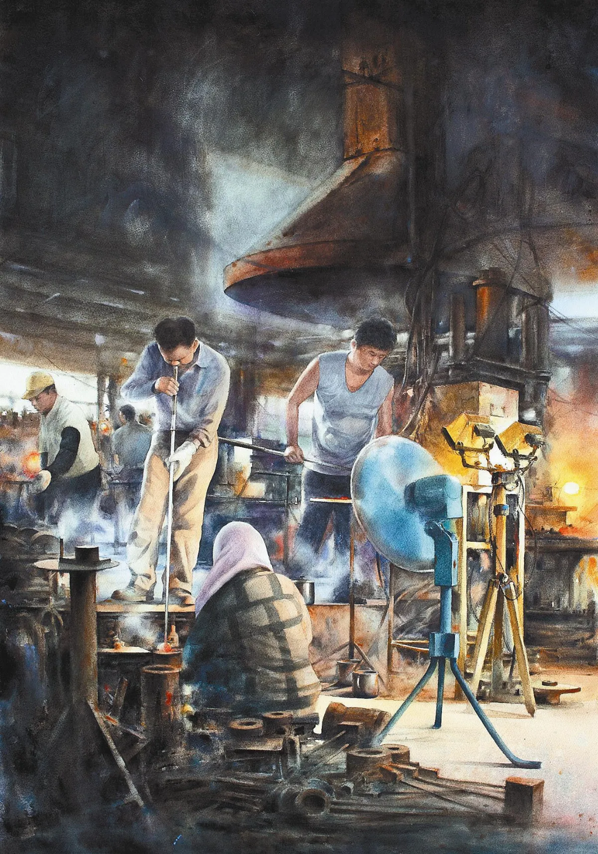 壯闊交響 巨幅水彩開展