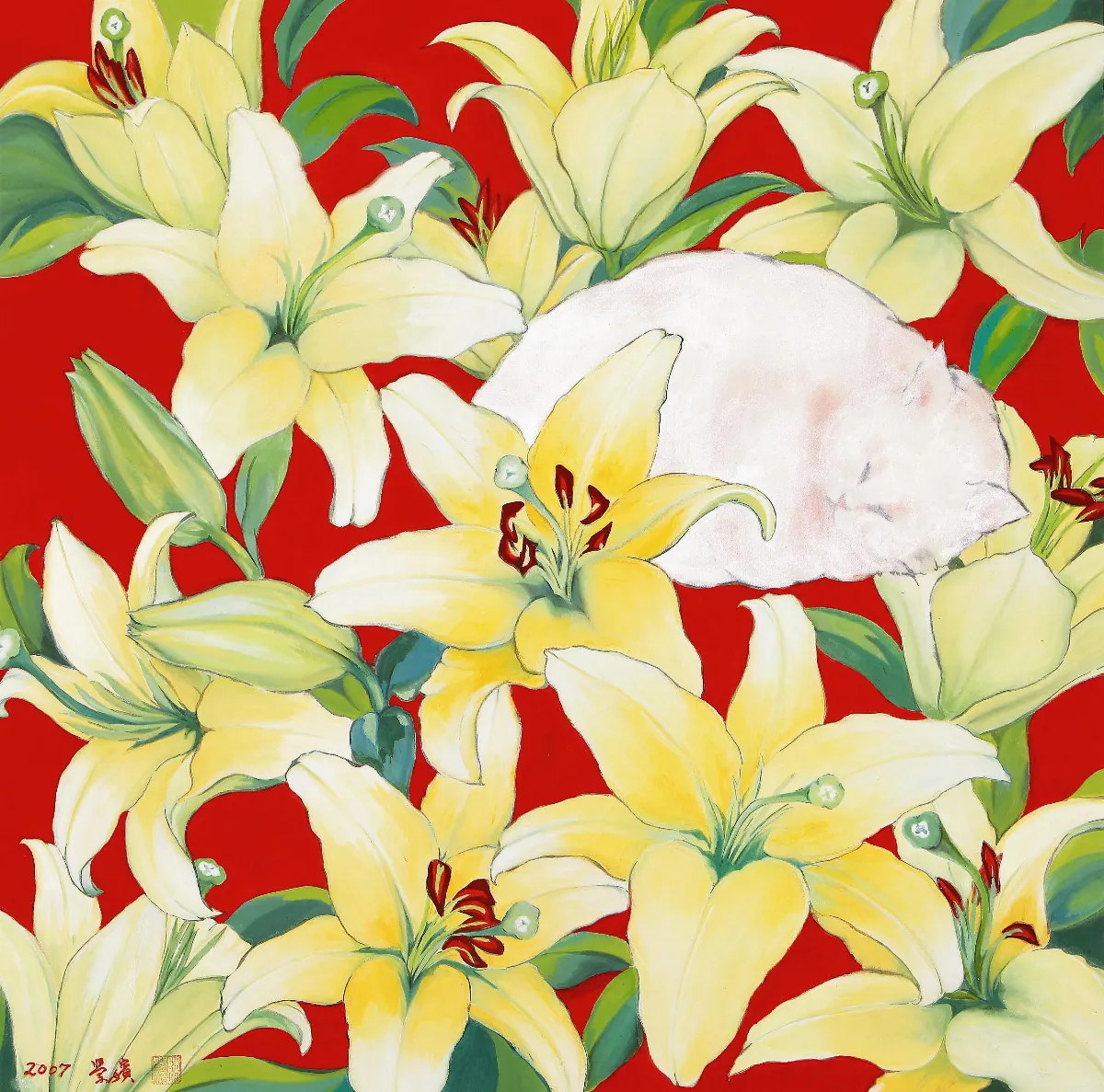 【心靈花園‧陳學嬪彩墨創作展】  戀