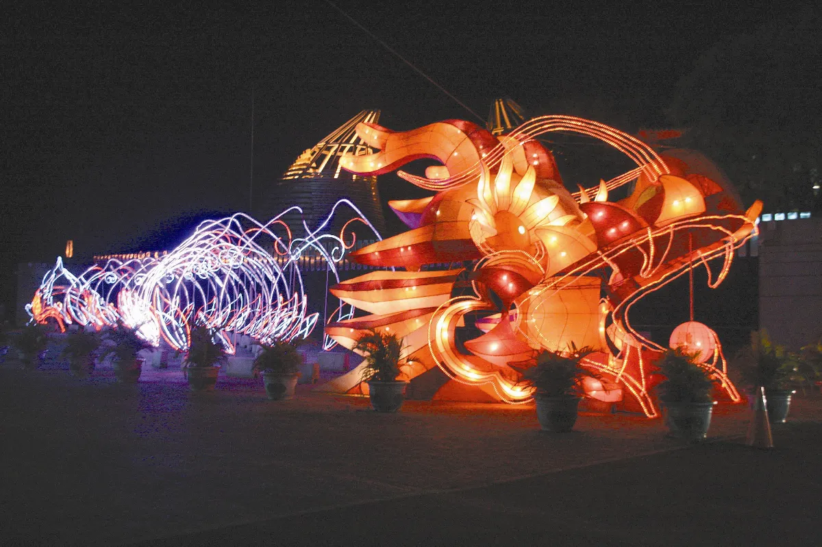 紫南宮光雕龍 愈夜愈美麗