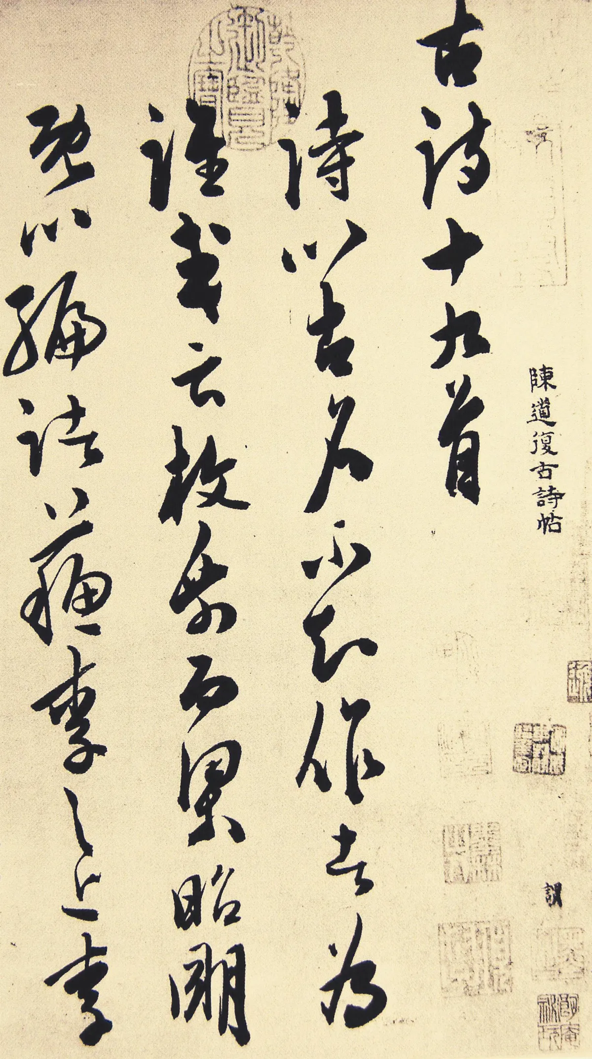 【瑣談書法】   白陽山人陳淳