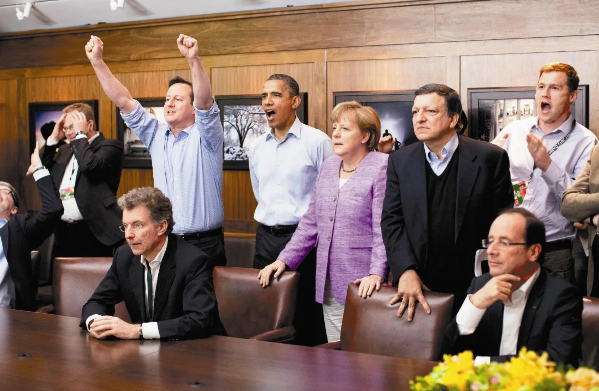 G8領袖偷閒 看歐冠足賽聊是非