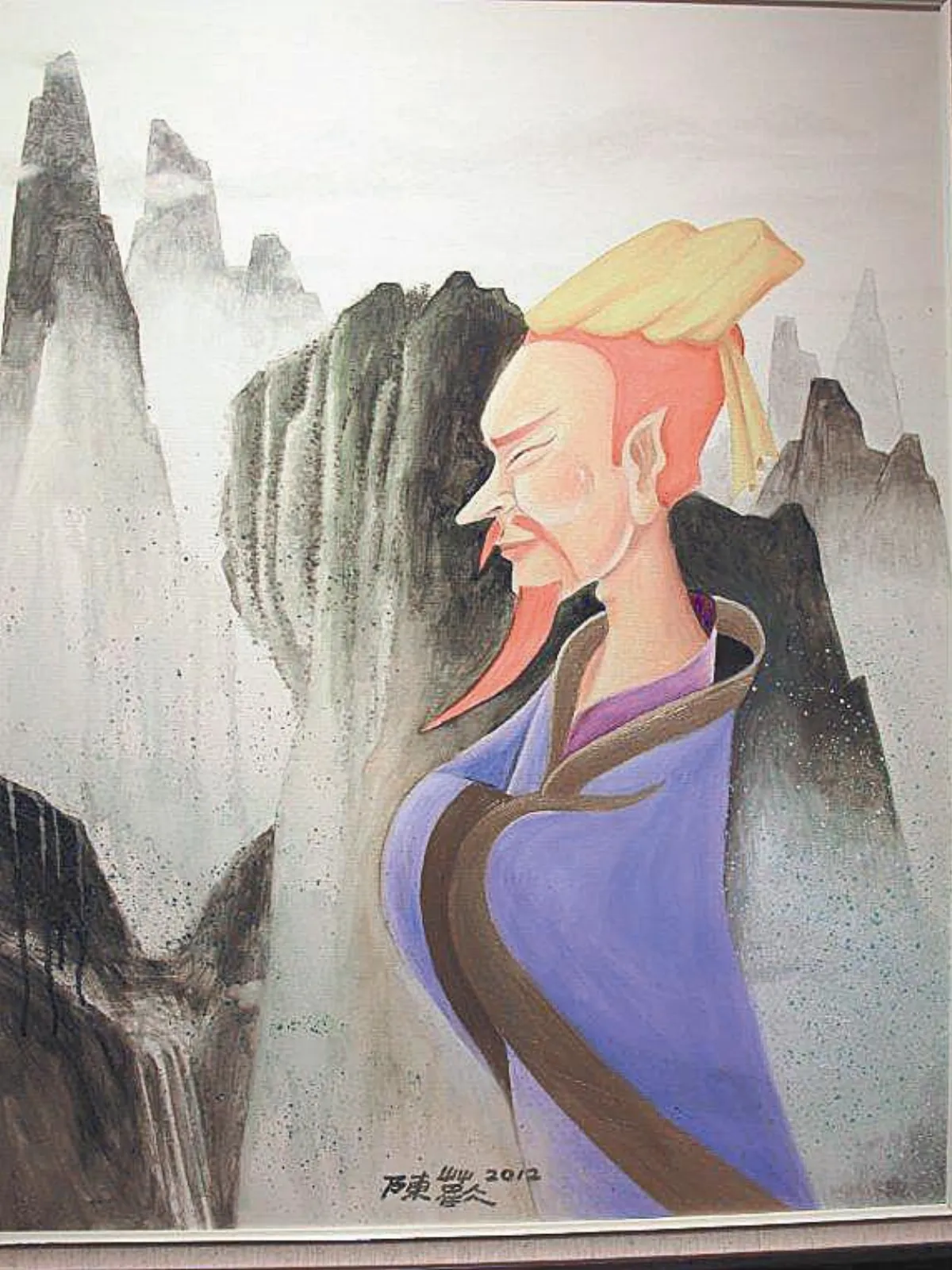 【陳歡油畫個展】  古代動漫人物