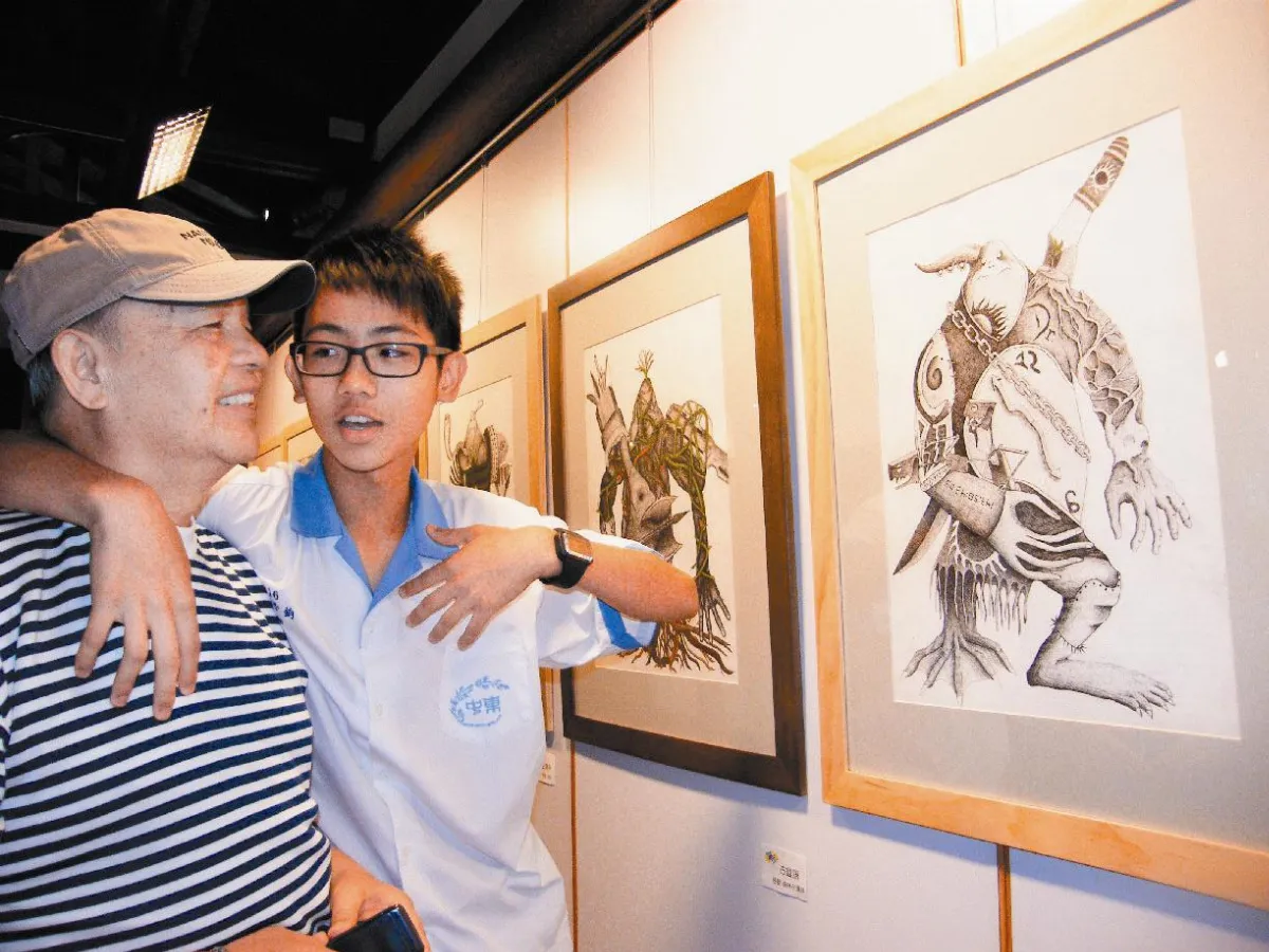 竹東國中美術班 著重觀察融入畫作