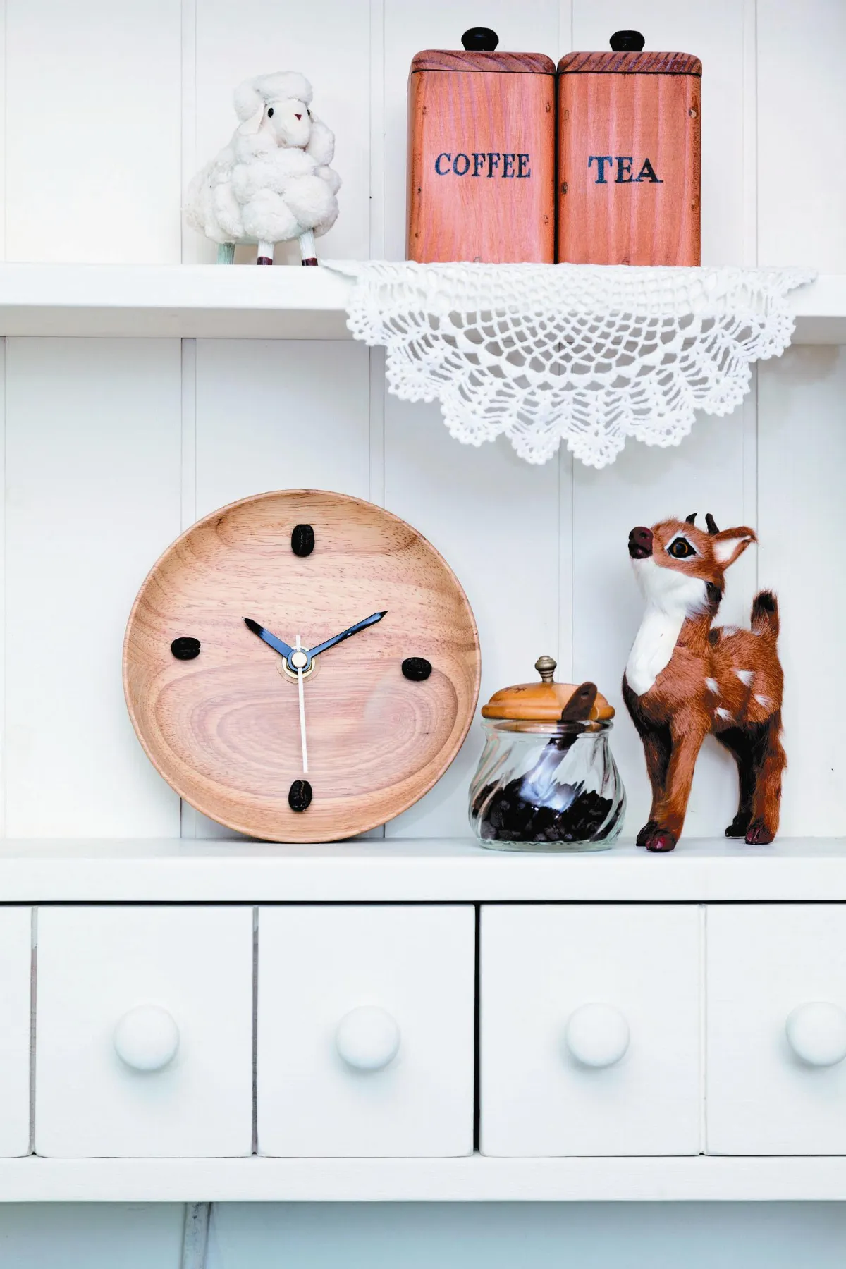 手感幸福生活咖啡豆時鐘