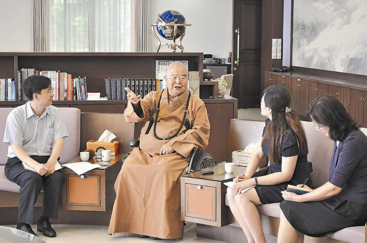 人間佛教促進幸福 環球人物專訪星雲大師