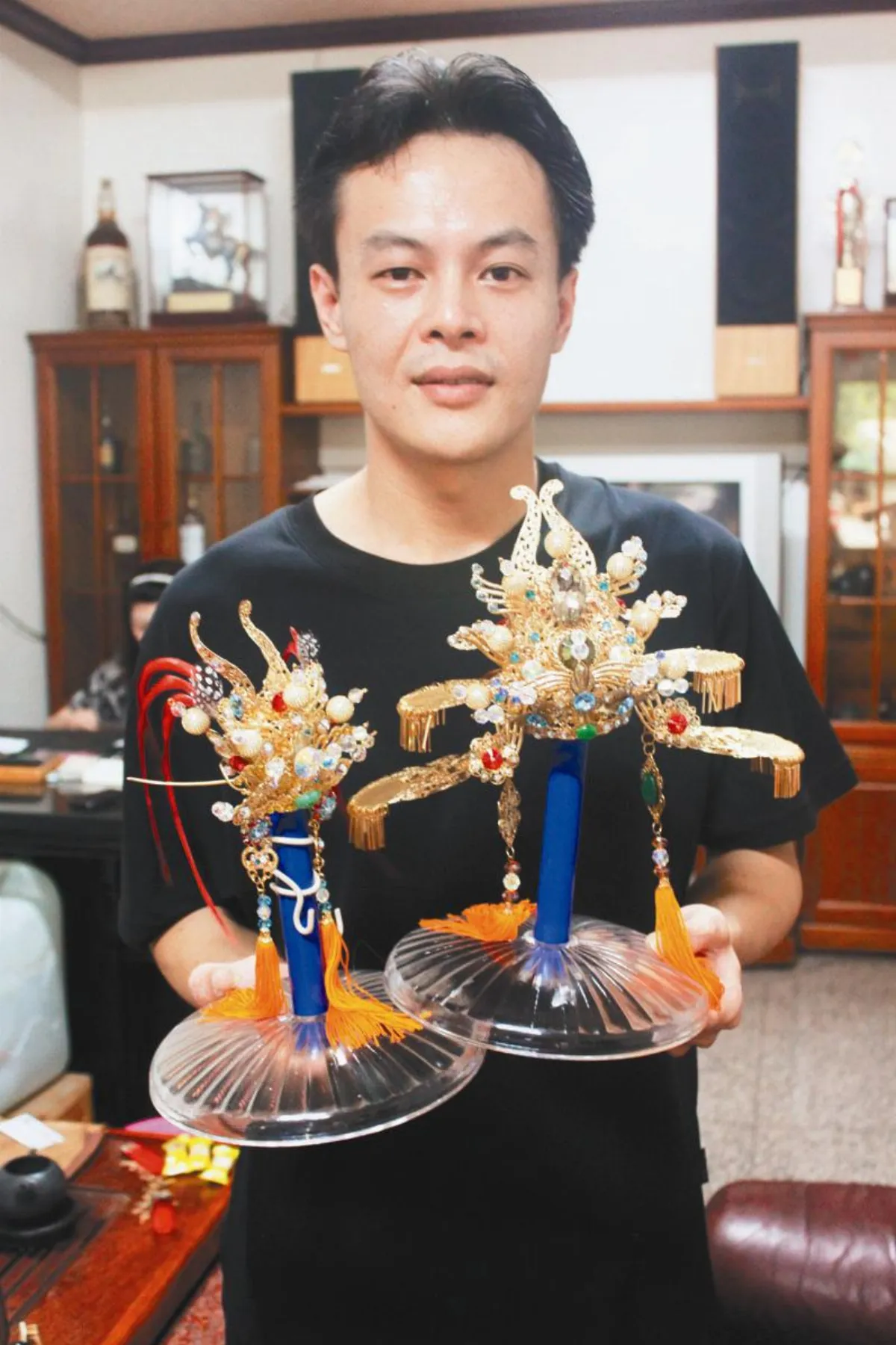 水晶銅片縫神像帽 凸顯尊貴