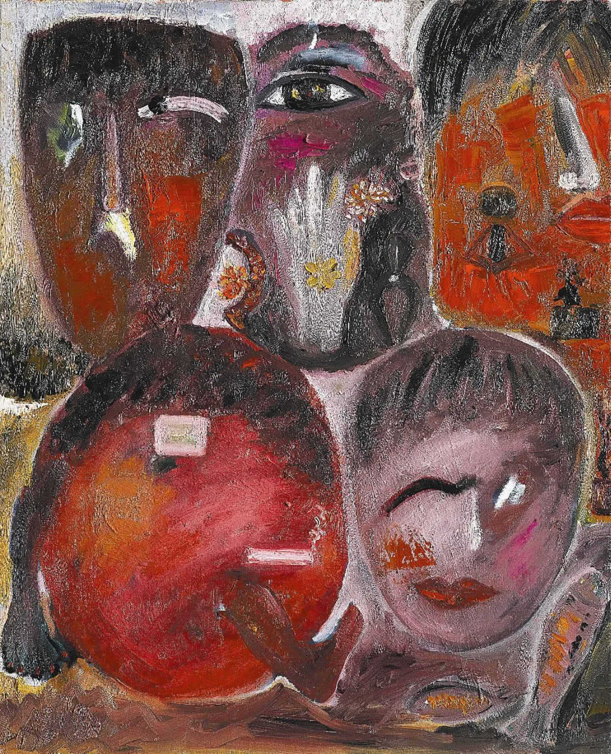 插花構圖變繪畫 廖美容開展