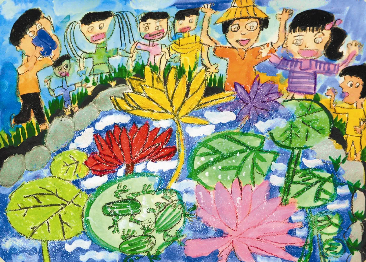 快樂塗鴉簿白河賞蓮去