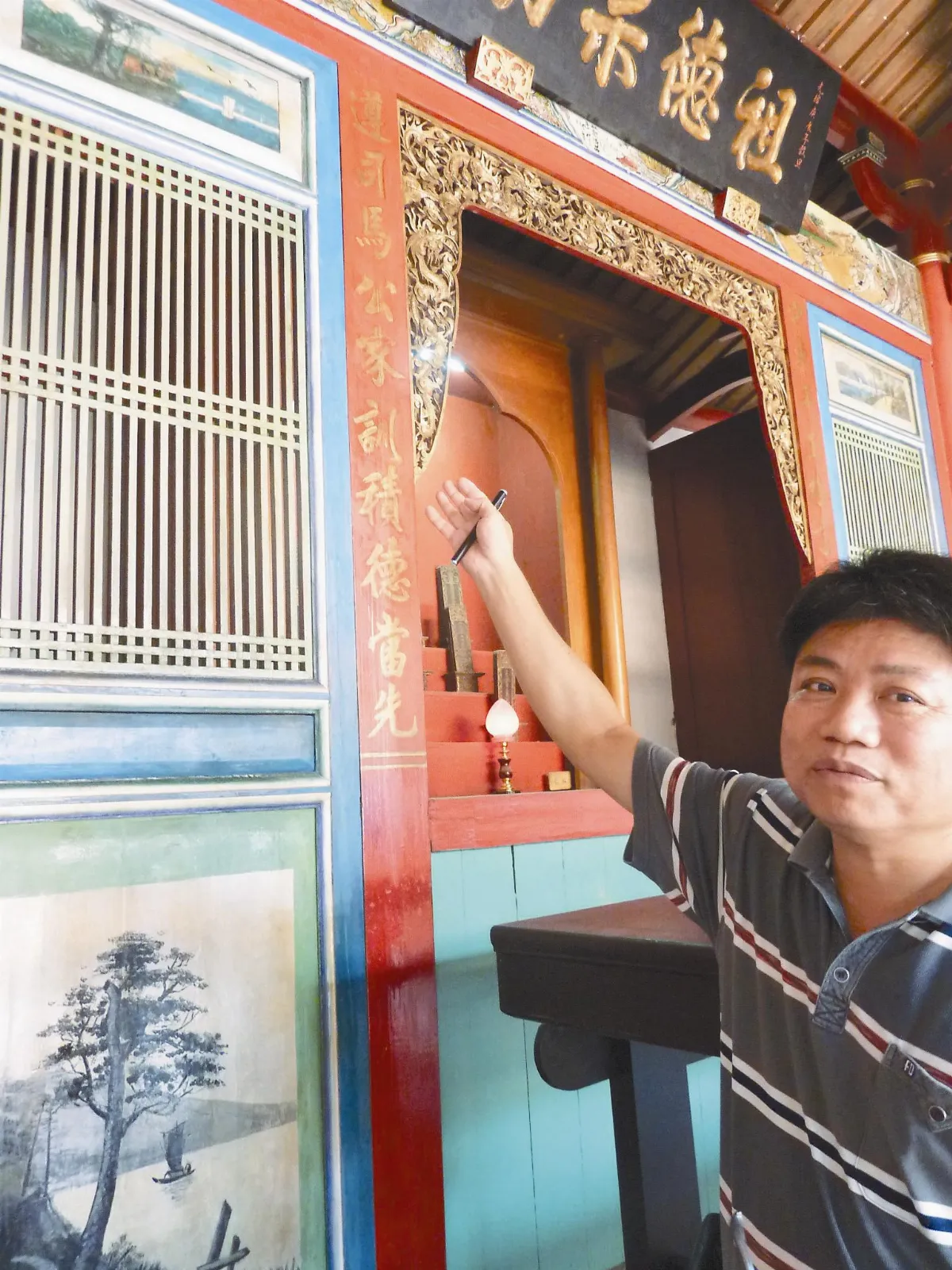 家廟混搭西洋畫 竟是陳玉峰作品