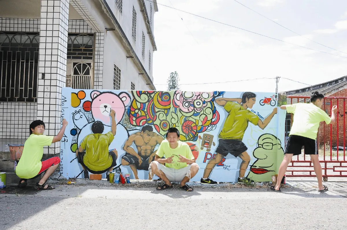 牡蠣殼馬賽克 台西藝術有海口味