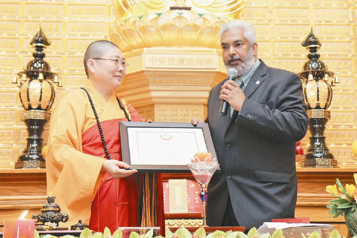 永固法師獲獎   榮耀歸全體佛光人
